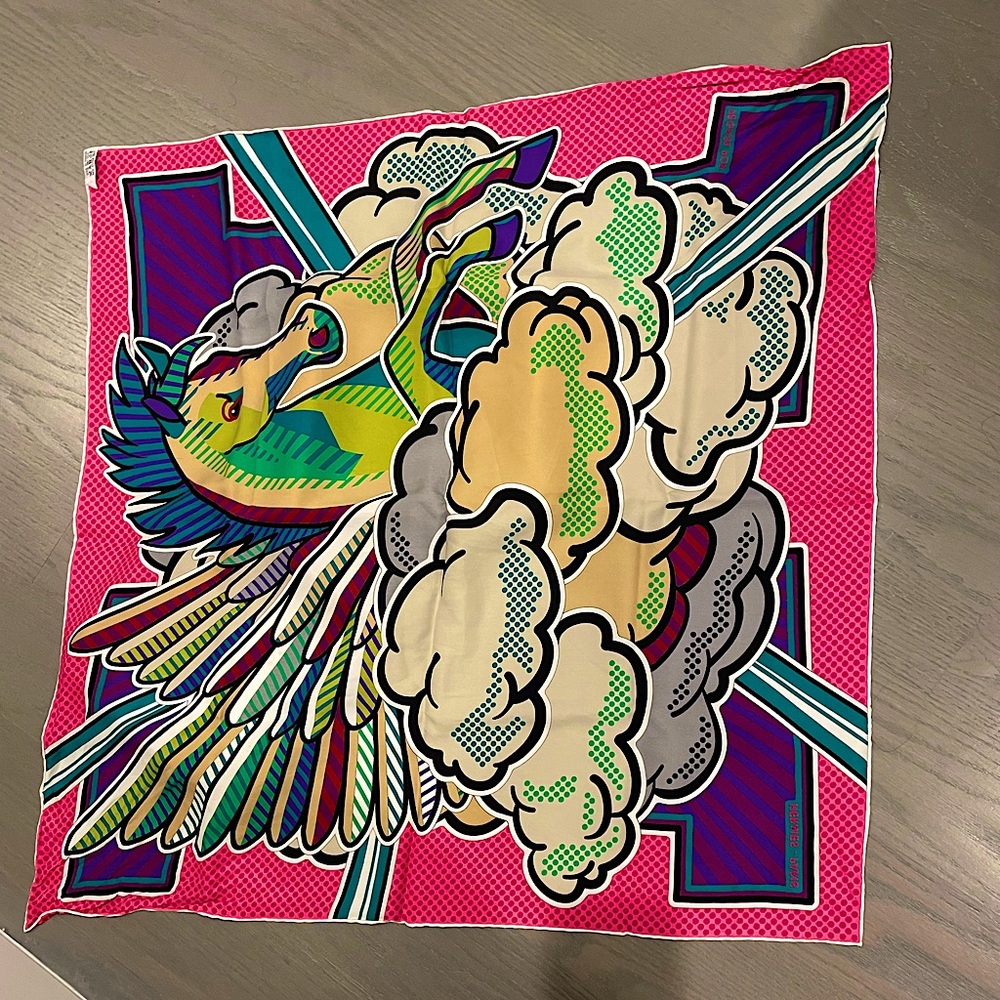 Hermes Pegasus pop scarf 45
